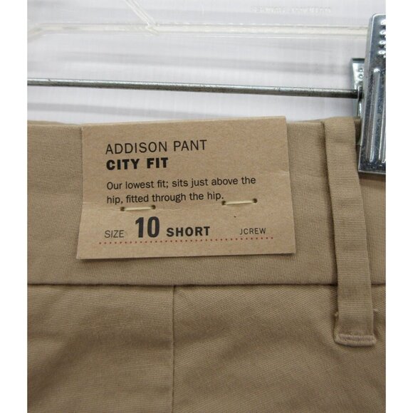 J Crew Pants 10 Short Addison City Fit Trousers Khakis Bootcut NEW - Picture 7 of 11